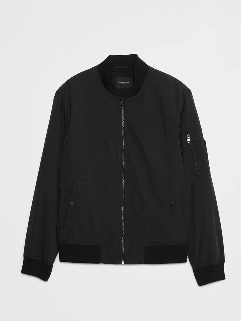 Banana Republic Men's Black Bomber Jacket - L - Picture 1 of 6